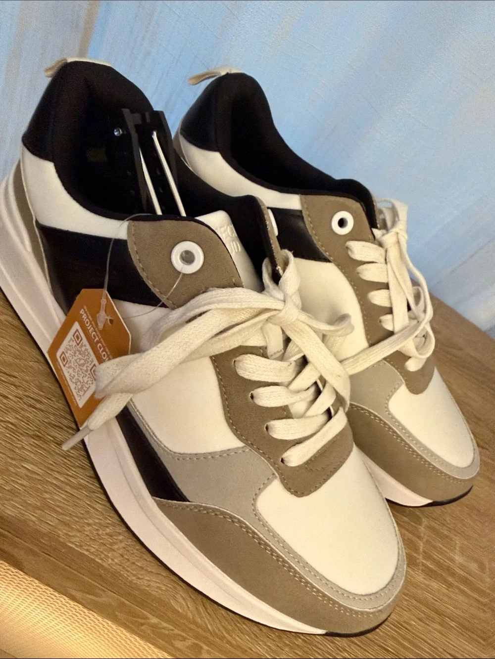 Project Cloud Kurt Neutral Tone Platform Sneakers - White, Taupe, Grey, Black